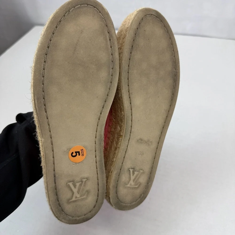 Louis Vuitton Gradient Canvas Espadrilles Pink/Coral Size‎ 35 (US 5)